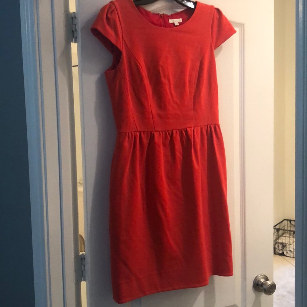 Orange Shoshanna tulip dress
